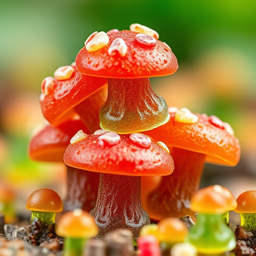 Stacked Magic Mushroom Gummies Macro