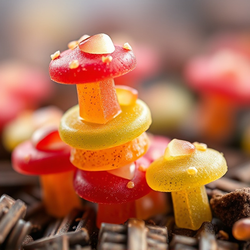 Stacked Magic Mushroom Gummies Macro