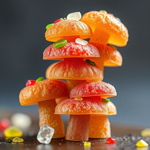 Stacked Magic Mushroom Gummies Macro
