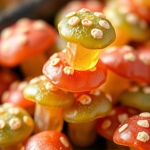 Stacked Magic Mushroom Gummies Macro