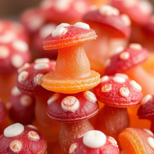 Stacked Magic Mushroom Gummies Macro
