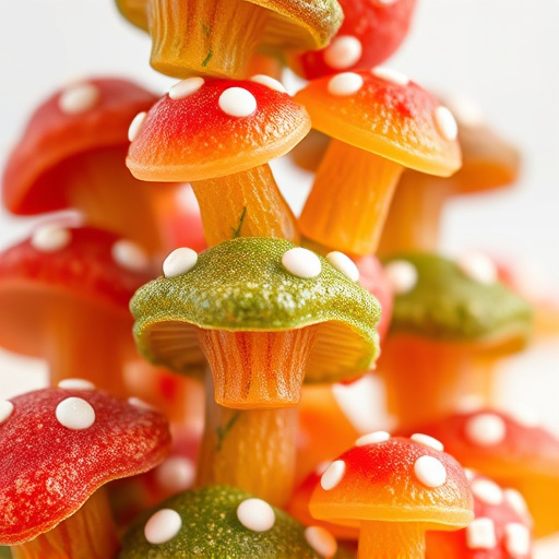 Stacked Magic Mushroom Gummies Macro
