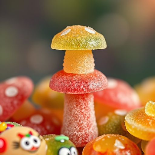 Stacked Magic Mushroom Gummies Macro