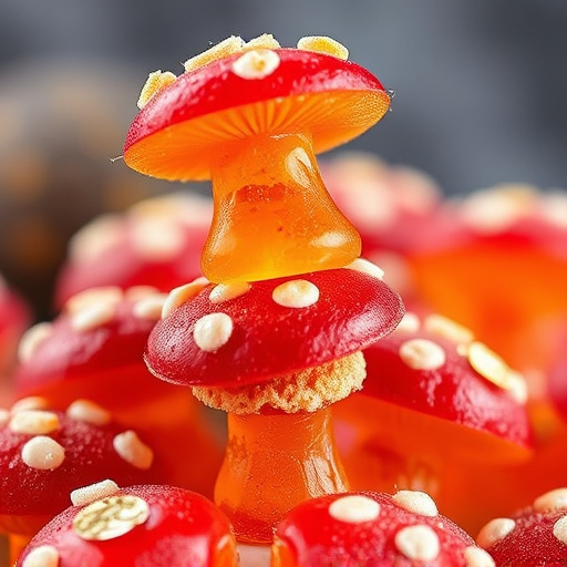 Stacked Magic Mushroom Gummies Macro