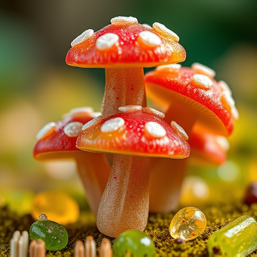 Stacked Magic Mushroom Gummies Macro