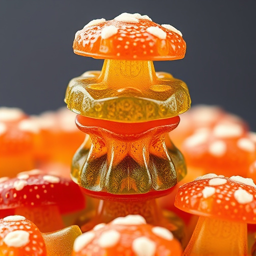 Stacked Magic Mushroom Gummies Macro