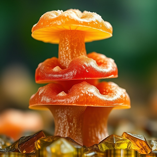 Stacked Magic Mushroom Gummies Macro