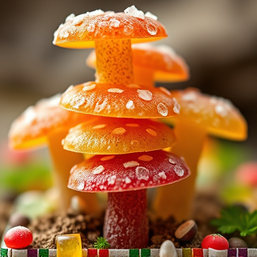 Stacked Magic Mushroom Gummies Macro