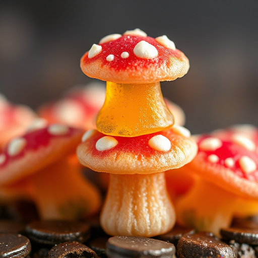 Stacked Magic Mushroom Gummies Macro