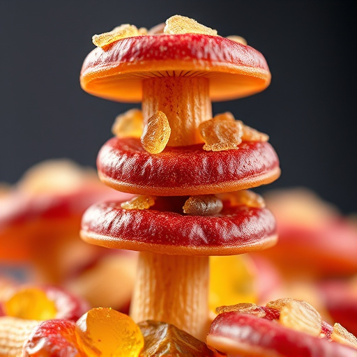 Stacked Magic Mushroom Gummies Macro
