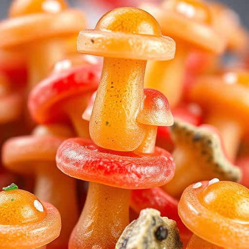 Stacked Magic Mushroom Gummies Macro