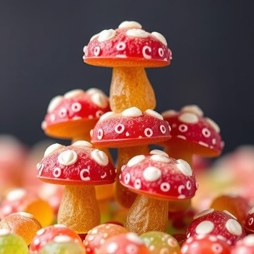 Stacked Magic Mushroom Gummies Macro