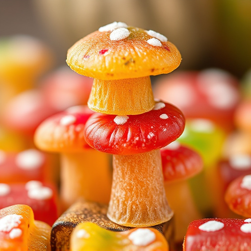 Stacked Magic Mushroom Gummies Macro
