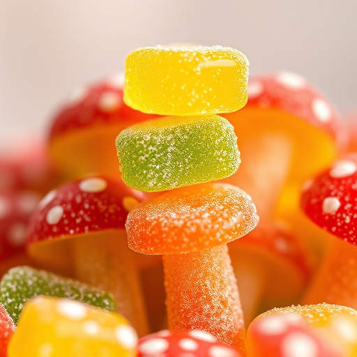 Stacked Magic Mushroom Gummies Macro