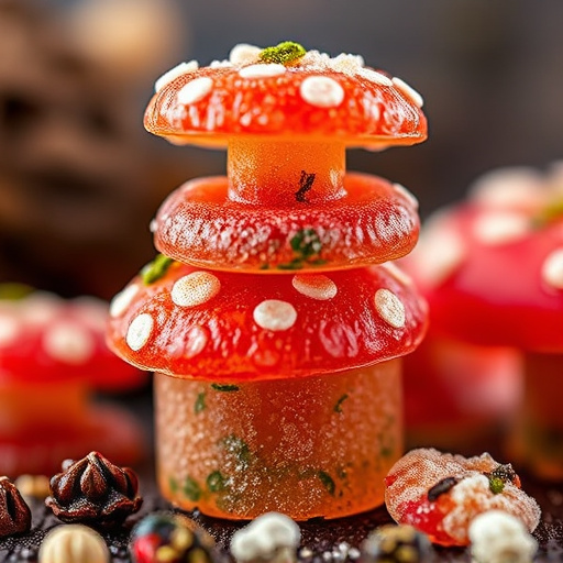 Stacked Magic Mushroom Gummies Macro
