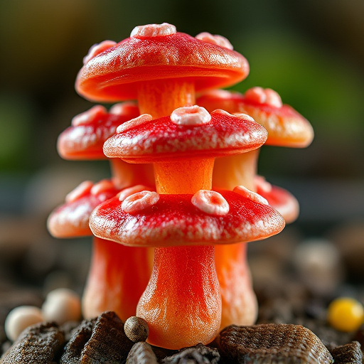 Stacked Magic Mushroom Gummies Macro