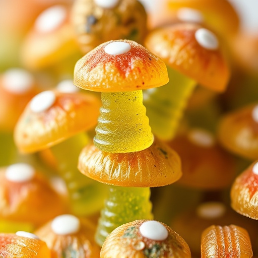 Stacked Magic Mushroom Gummies Macro