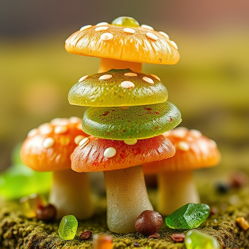 Stacked Magic Mushroom Gummies Macro