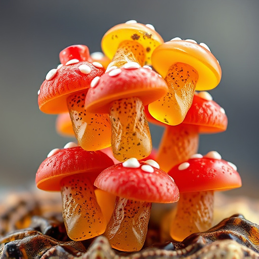 Stacked Magic Mushroom Gummies Macro