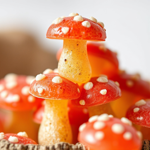 Stacked Magic Mushroom Gummies Macro