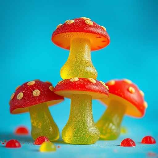 Stacked Magic Mushroom Gummies Macro