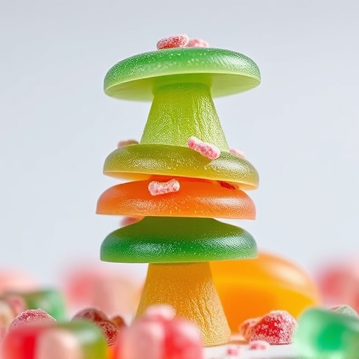 Stacked Magic Mushroom Gummies Macro