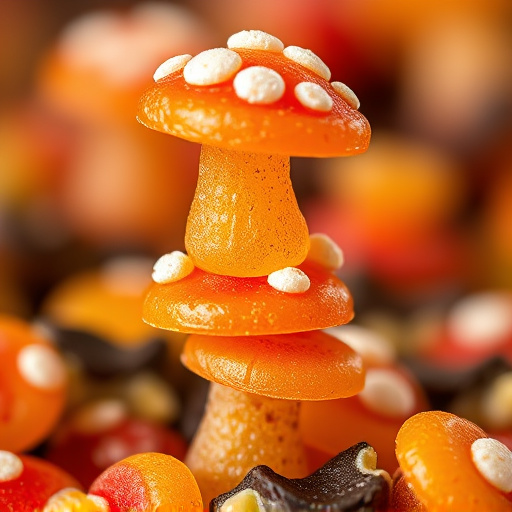 Stacked Magic Mushroom Gummies Macro