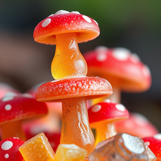 Stacked Magic Mushroom Gummies Macro
