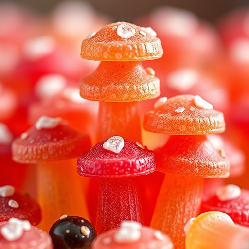 Stacked Magic Mushroom Gummies Macro