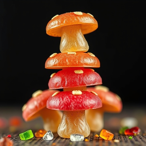 Stacked Magic Mushroom Gummies Macro