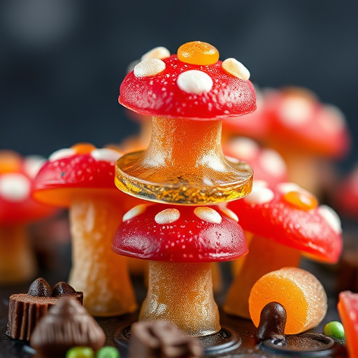 Stacked Magic Mushroom Gummies Macro