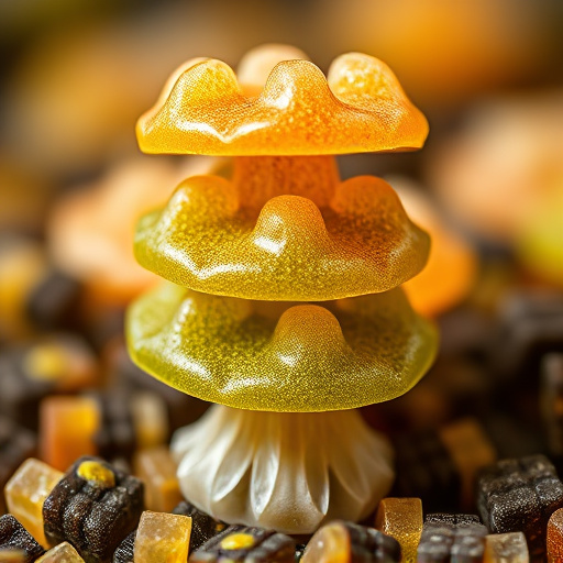 Stacked Magic Mushroom Gummies Macro