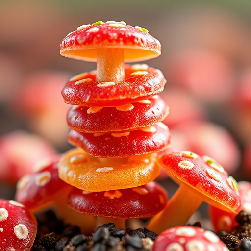 Stacked Magic Mushroom Gummies Macro