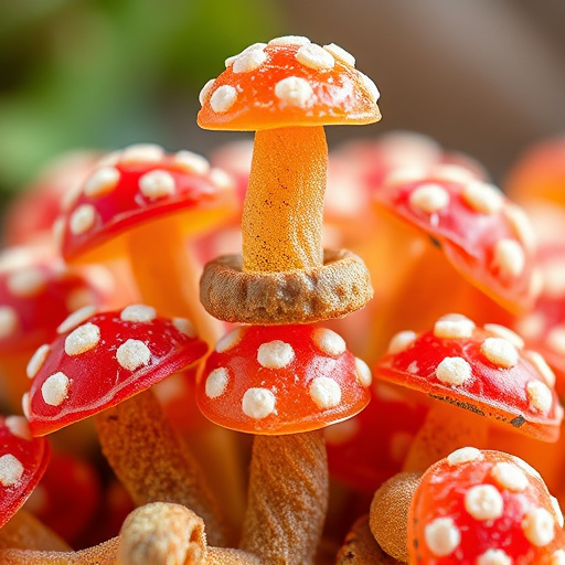 Stacked Magic Mushroom Gummies Macro