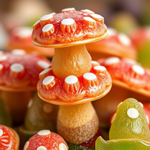 Stacked Magic Mushroom Gummies Macro