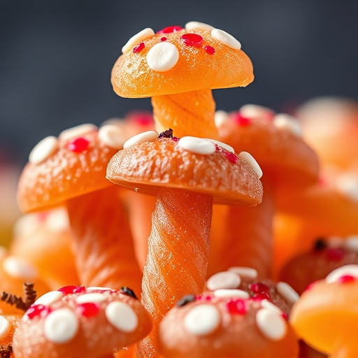 Stacked Magic Mushroom Gummies Macro