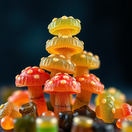 Stacked Magic Mushroom Gummies Macro