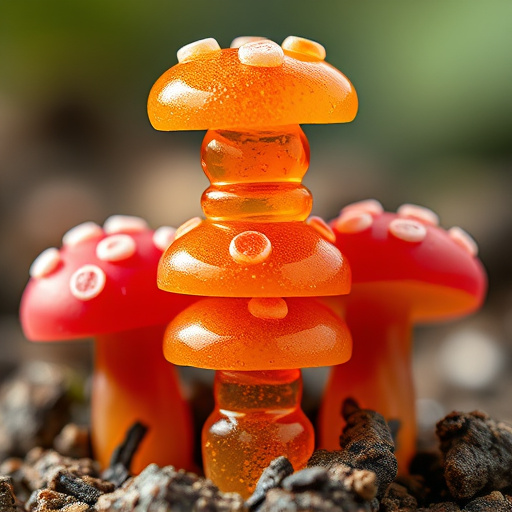 Stacked Magic Mushroom Gummies Macro