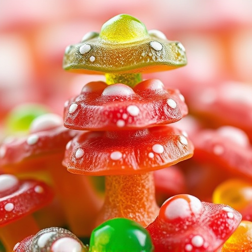 Stacked Magic Mushroom Gummies Macro