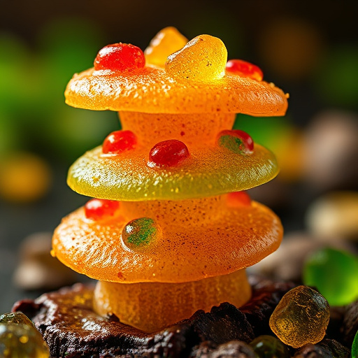 Stacked Magic Mushroom Gummies Macro