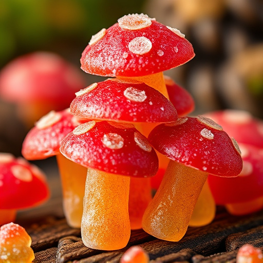 Stacked Magic Mushroom Gummies Macro