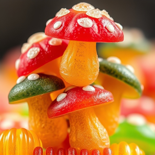 Stacked Magic Mushroom Gummies Macro