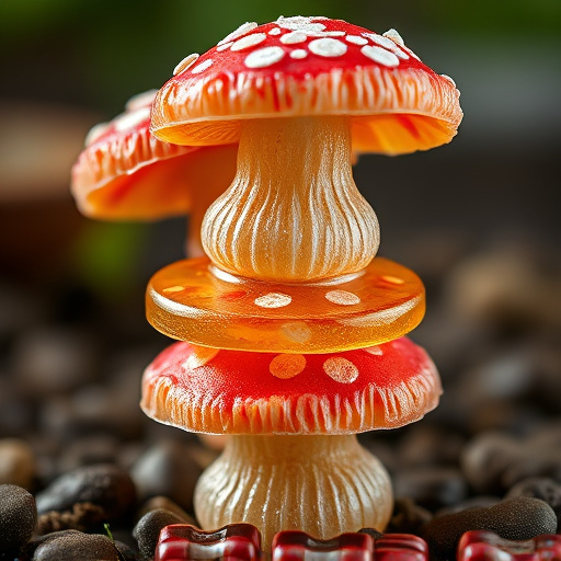 Stacked Magic Mushroom Gummies Macro
