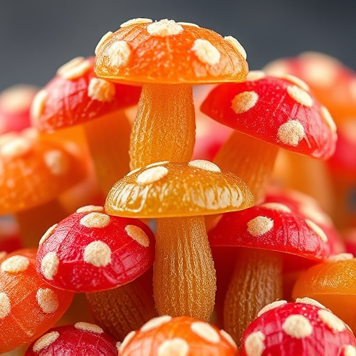 Stacked Magic Mushroom Gummies Macro