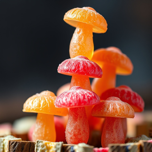 Stacked Magic Mushroom Gummies Macro