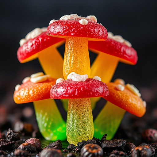 Stacked Magic Mushroom Gummies Macro