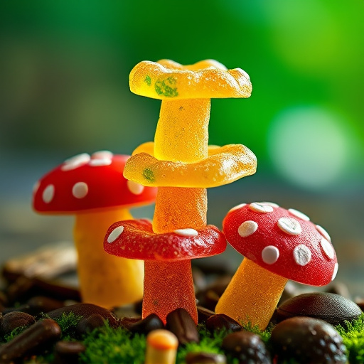 Stacked Magic Mushroom Gummies Macro
