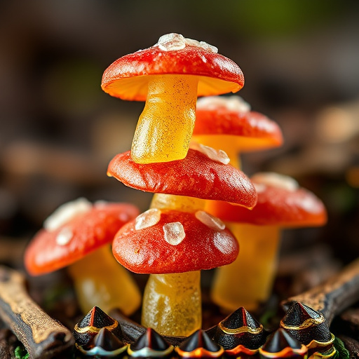 Stacked Magic Mushroom Gummies Macro