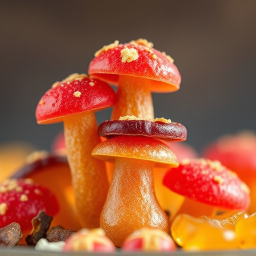 Stacked Magic Mushroom Gummies Macro