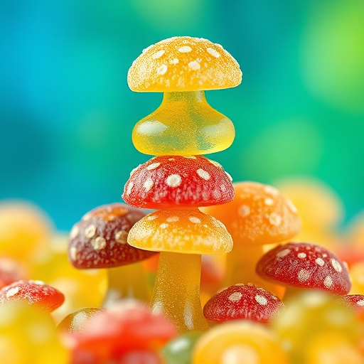 Stacked Magic Mushroom Gummies Macro